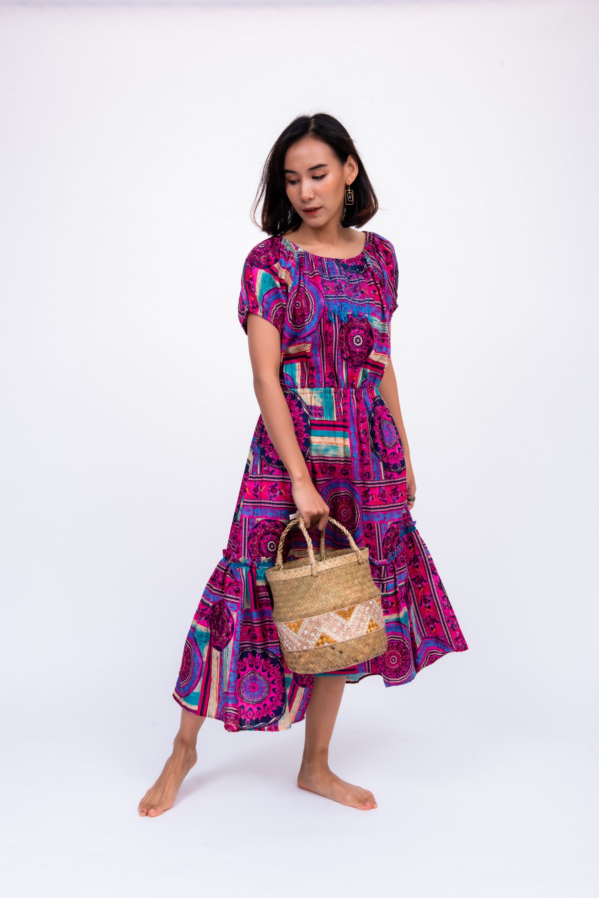 フリルロングドレス / Frill Long Dress